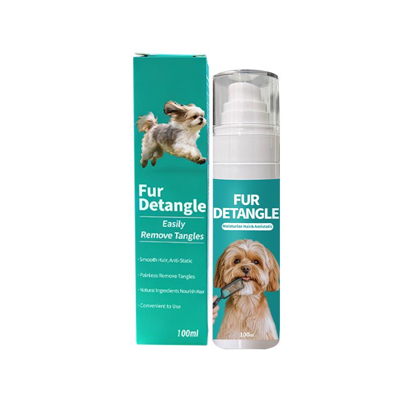 Cross-Border Pet Detangling Spray: Anti-Static, Long-Lasting Fluff, Nourishing and Smoothing Hair Care Essence.
