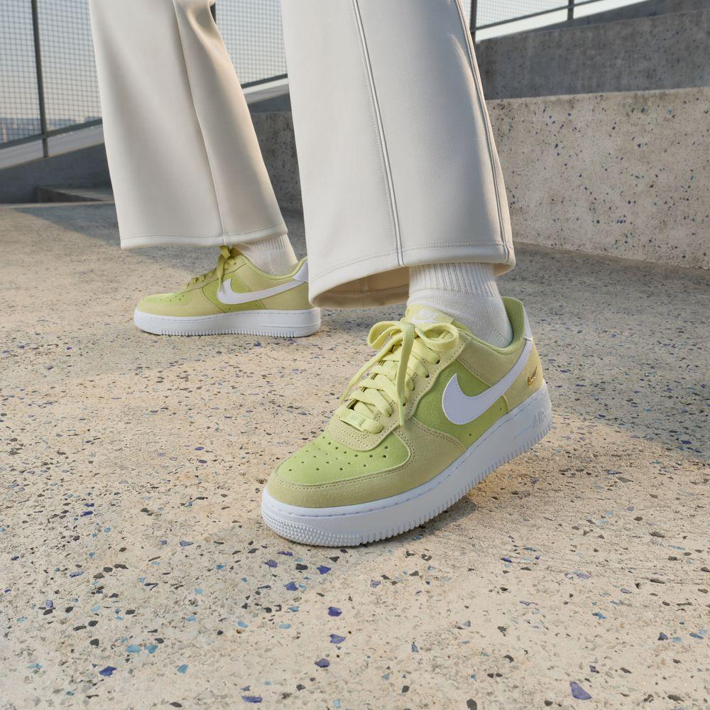 Nike Air Force 1 Low top Skateboard Shoes Unisex Yellow Green 35.5