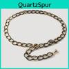 Ladies Double Chain Metal Waist Belt With Gold Finish For Summer And Winter Outfits
