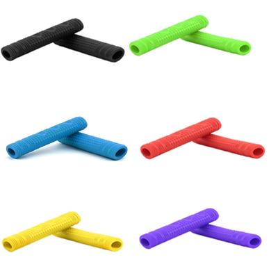 2pcTear Resistant Silicones Bike Brake Grip Multicolor Mountain Bike Brake Lever for Daily Cyclists
