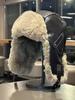 Chic Street Style Faux Leather Trapper Hat Breathable Warm Winter Headwear