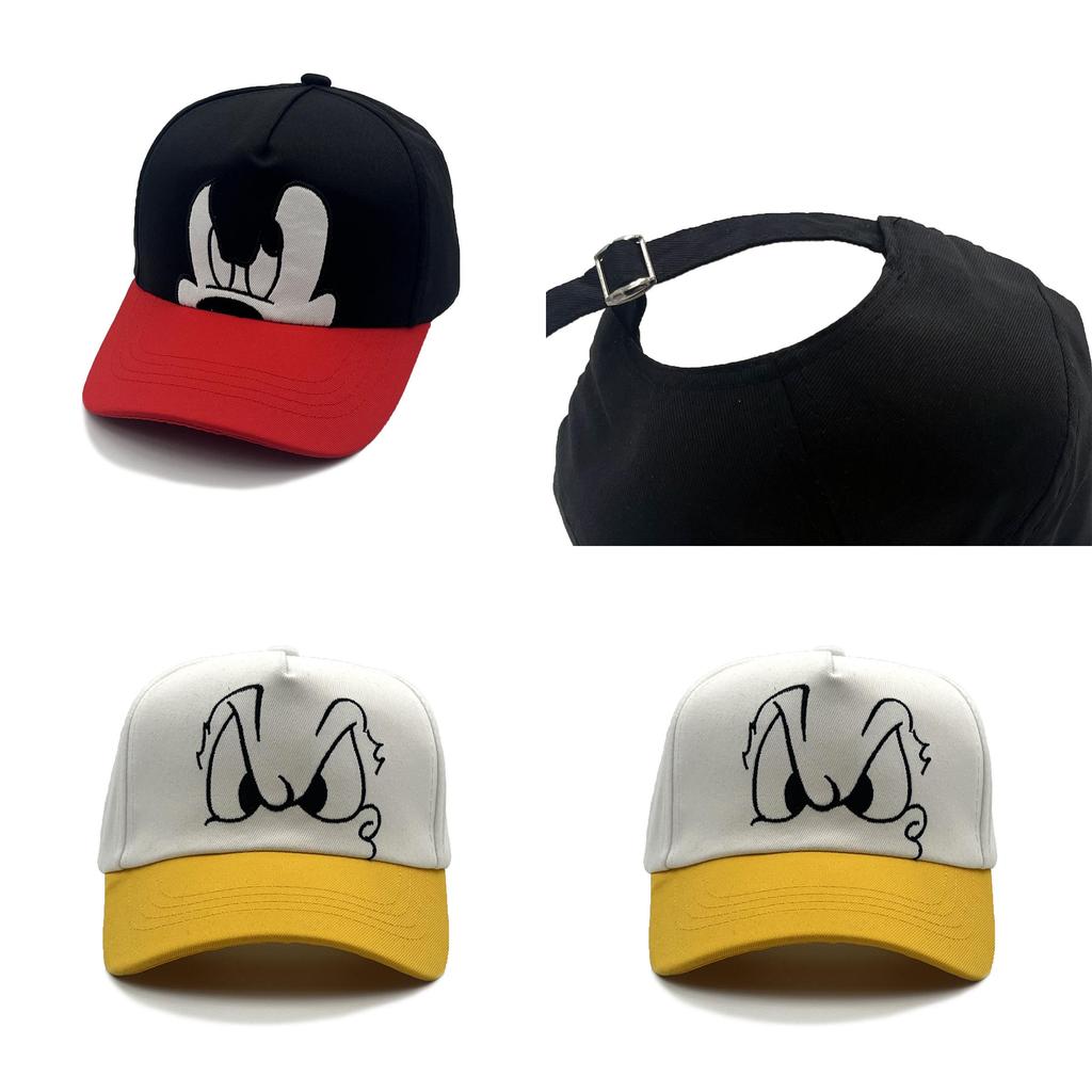 Mickey Mouse Cartoon Baseball Cap For Kids Sun Protection Breathable Cotton