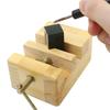 1 Pc Premium Wooden Mini Flat Pliers Vise Clamp - Compact Manual Table Bench Vice for Woodworking, Carving, Engraving, Hobby Projects