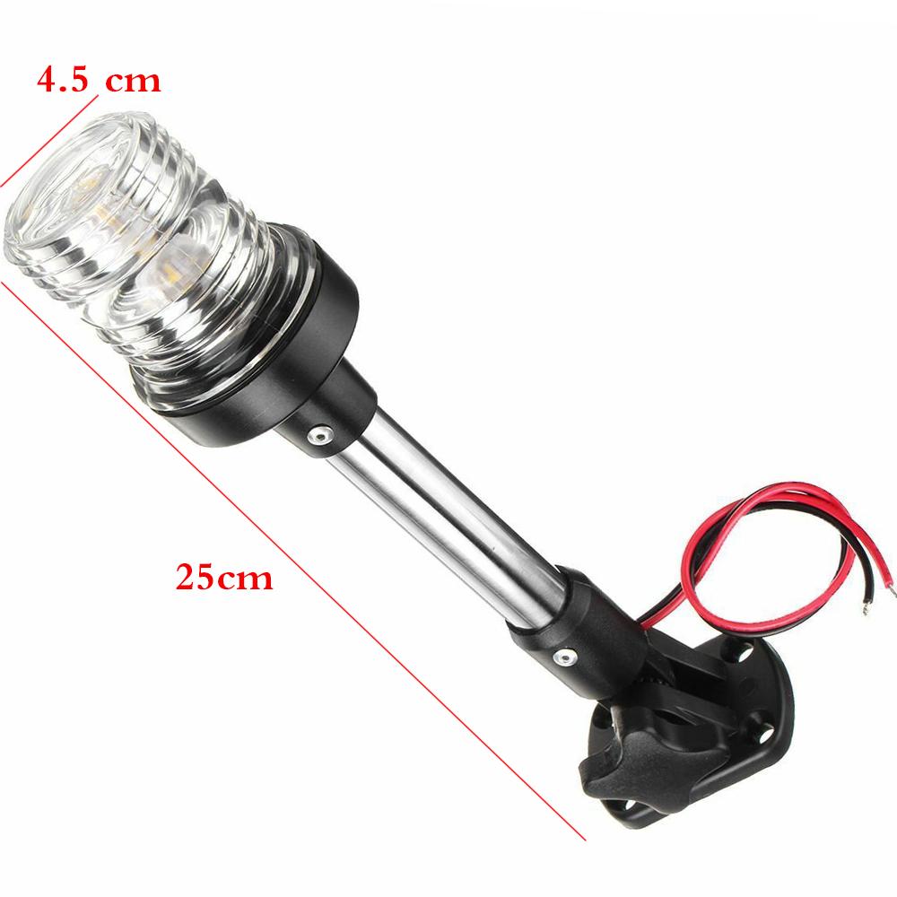 Marine Anchor Light For Boat LED Navigation Lights Sea Sailing Lamp Waterproof Fold Down Lights 12-24V