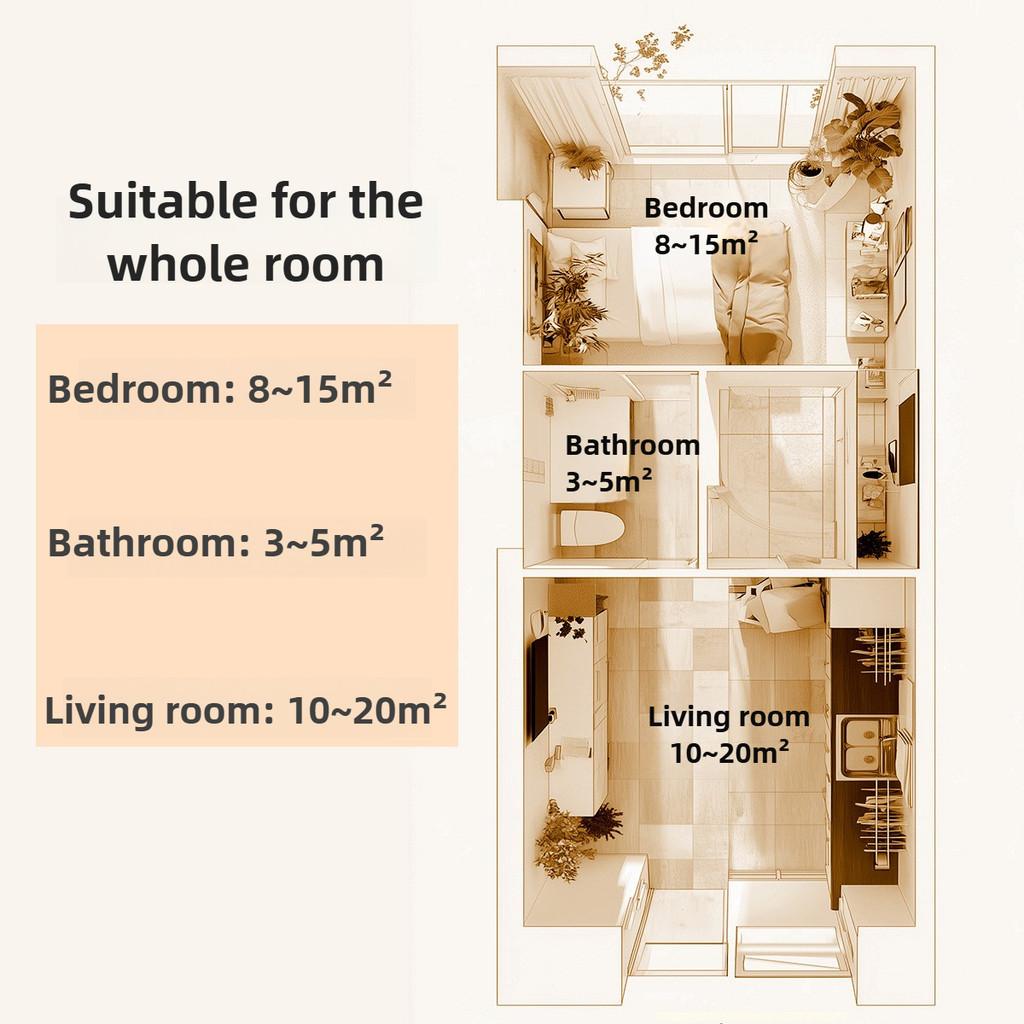 1100ml Large Water Tank Dehumidifier Household Bedroom Silent Small Moisture Absorber Indoor Mini Moisture-proof Air Dryer