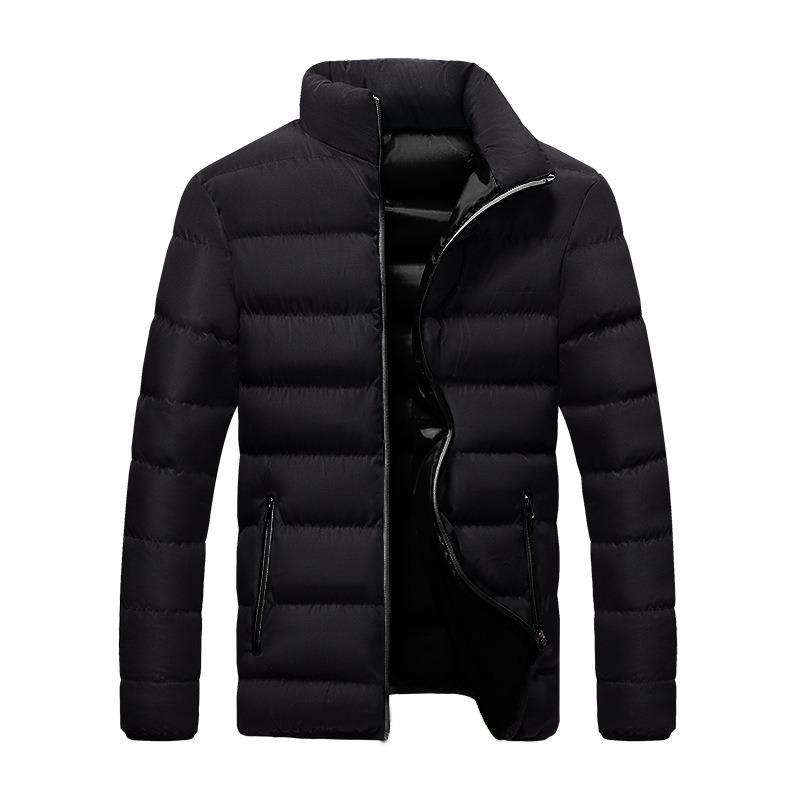 

Men’s Stand Collar Cotton Puffer Jacket M