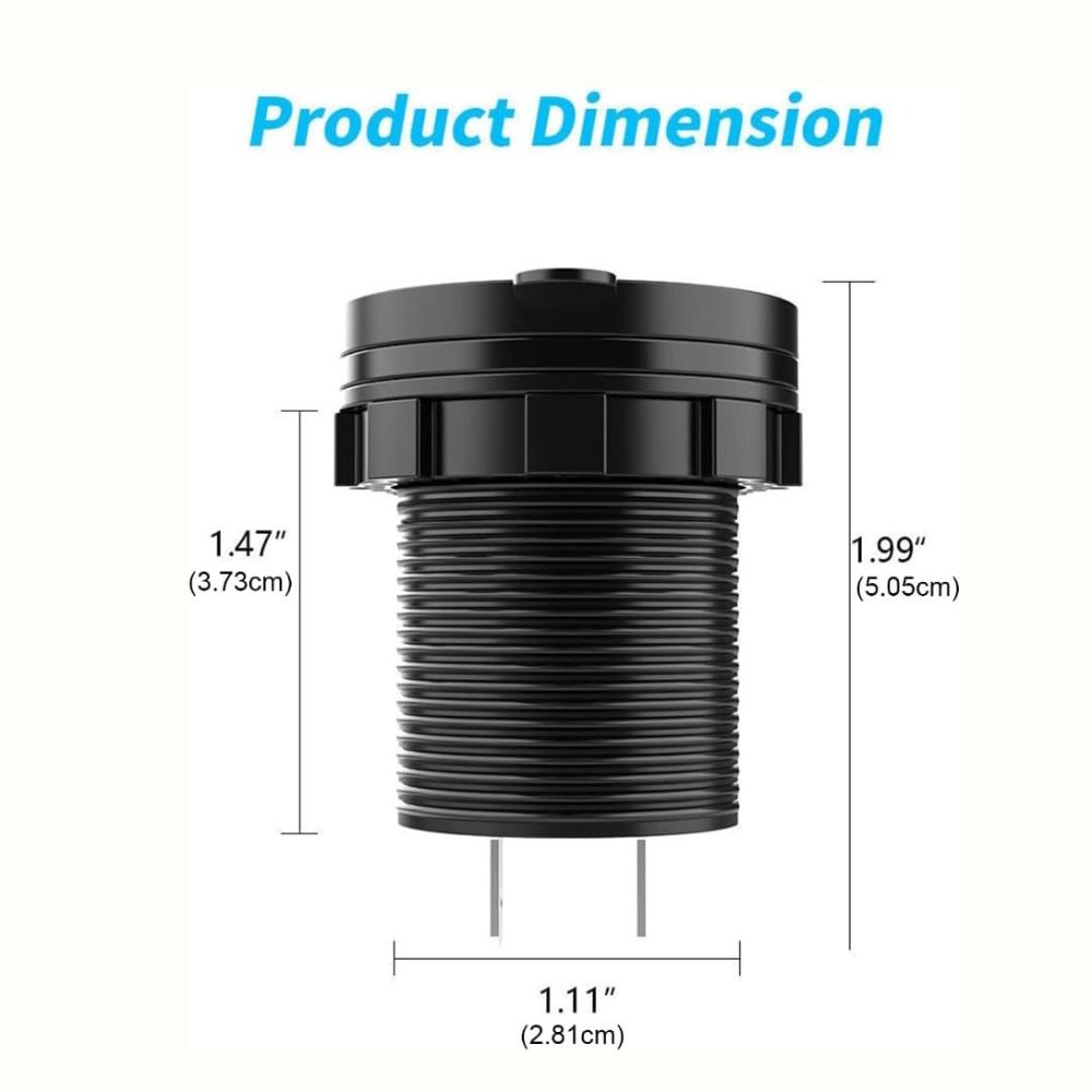 Digital Display Power Adapter Fast Charging Power Supply Portable Vehicle USB Charger Truck