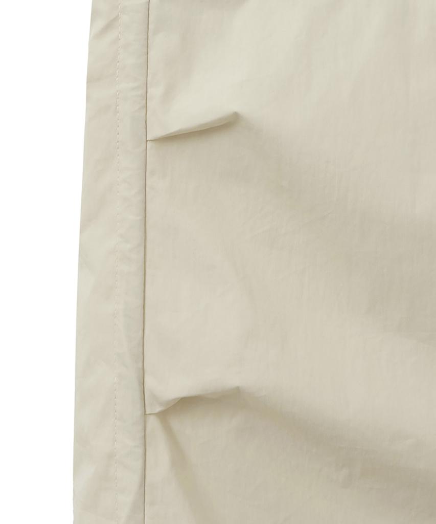Noir For Woman Cotton Nylon Parachute Skirt (Cream)