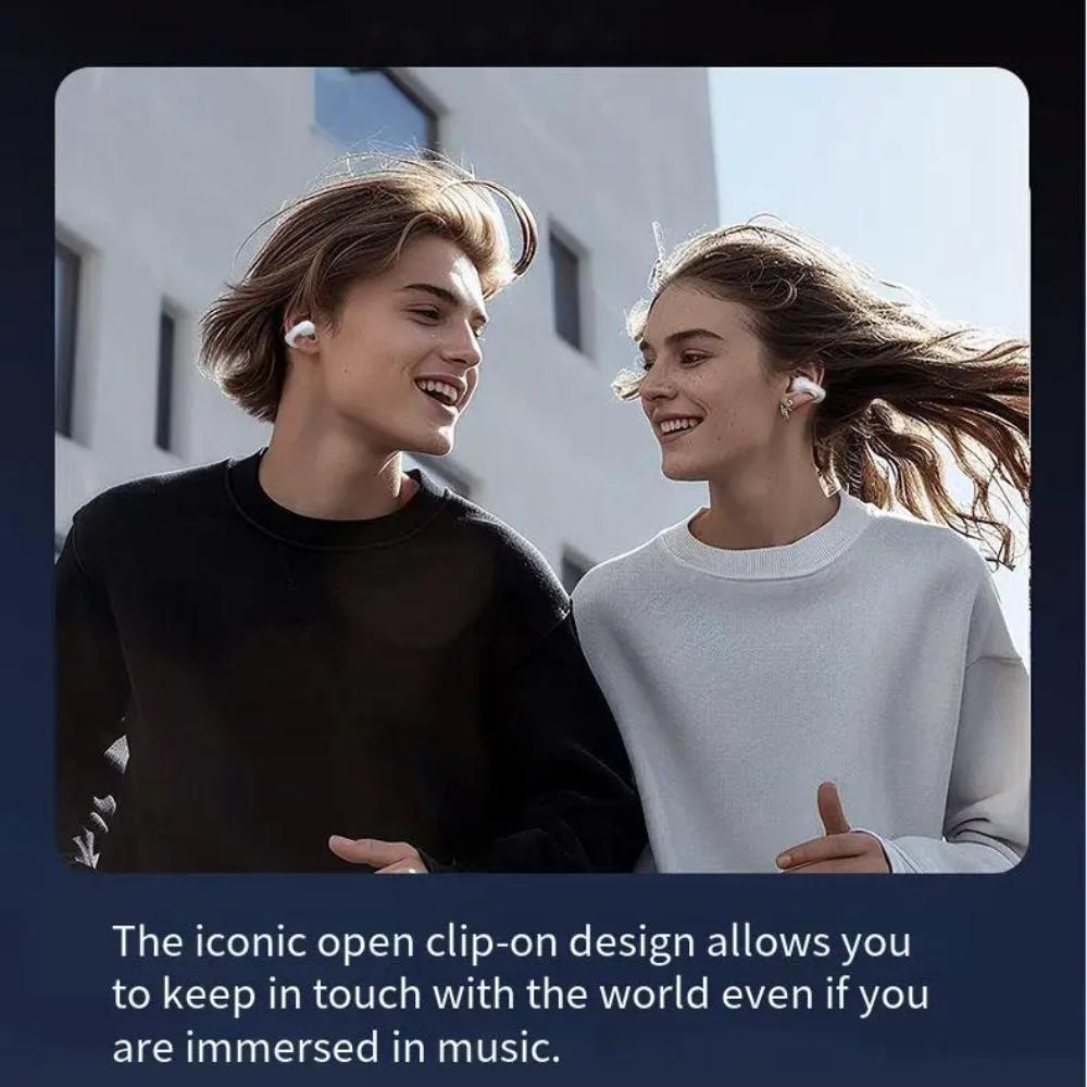 KI-Übersetzung Ohrhörer Drahtlos Bluetooth Ohrclip Kopfhörer LED Digitalanzeige Ohrhörer Kopfhörer Touch-Steuerung Headset