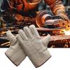 Thickening Work Gloves Double Layers Protective Mittens Durable Welding Gloves  Workplace