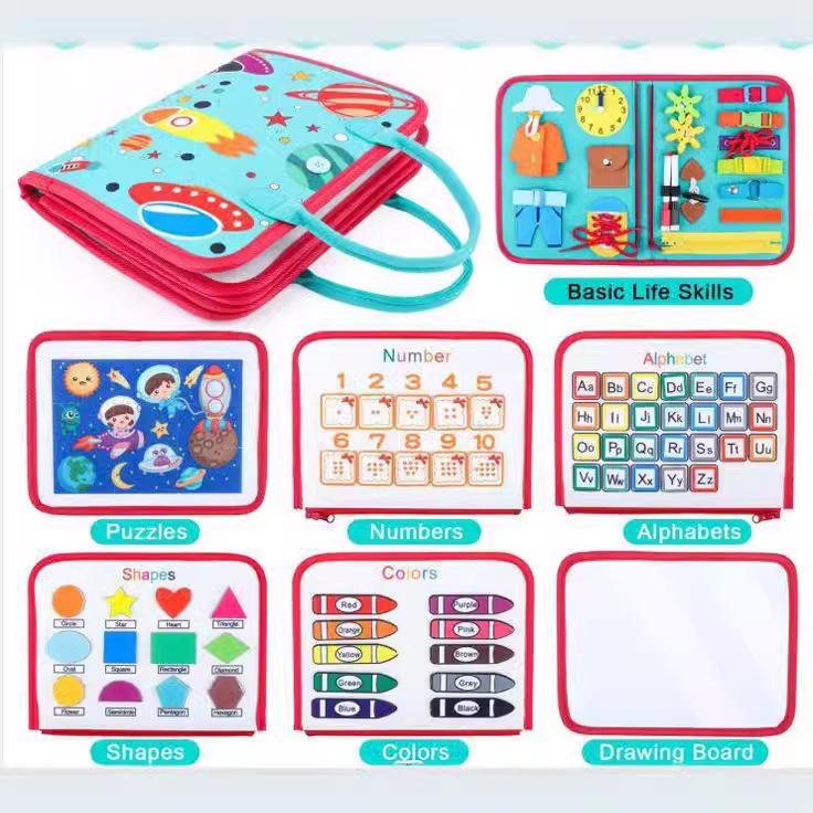 

Montessori Early Learning Felt Board: Children s Dressing and Education Toy