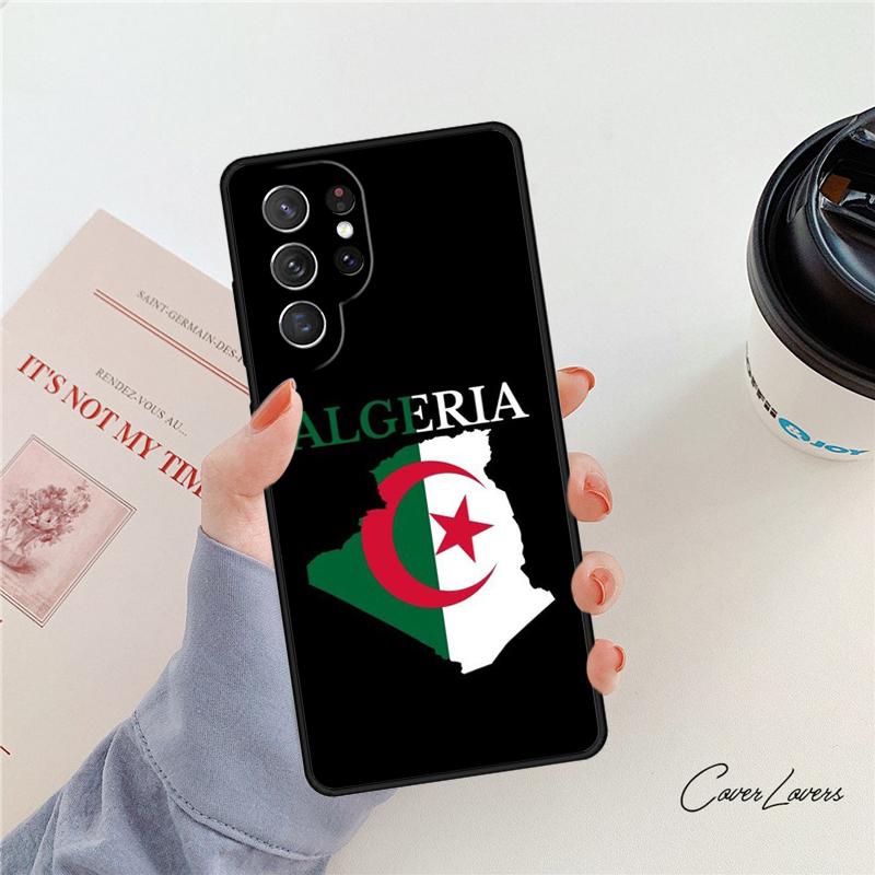 

Algeria Flag Algerian phone case For Samsung Galaxy S24 S25 S23 S22 Ultra Note 10 20 Plus S20 S21 FE Cover Note20ultra
