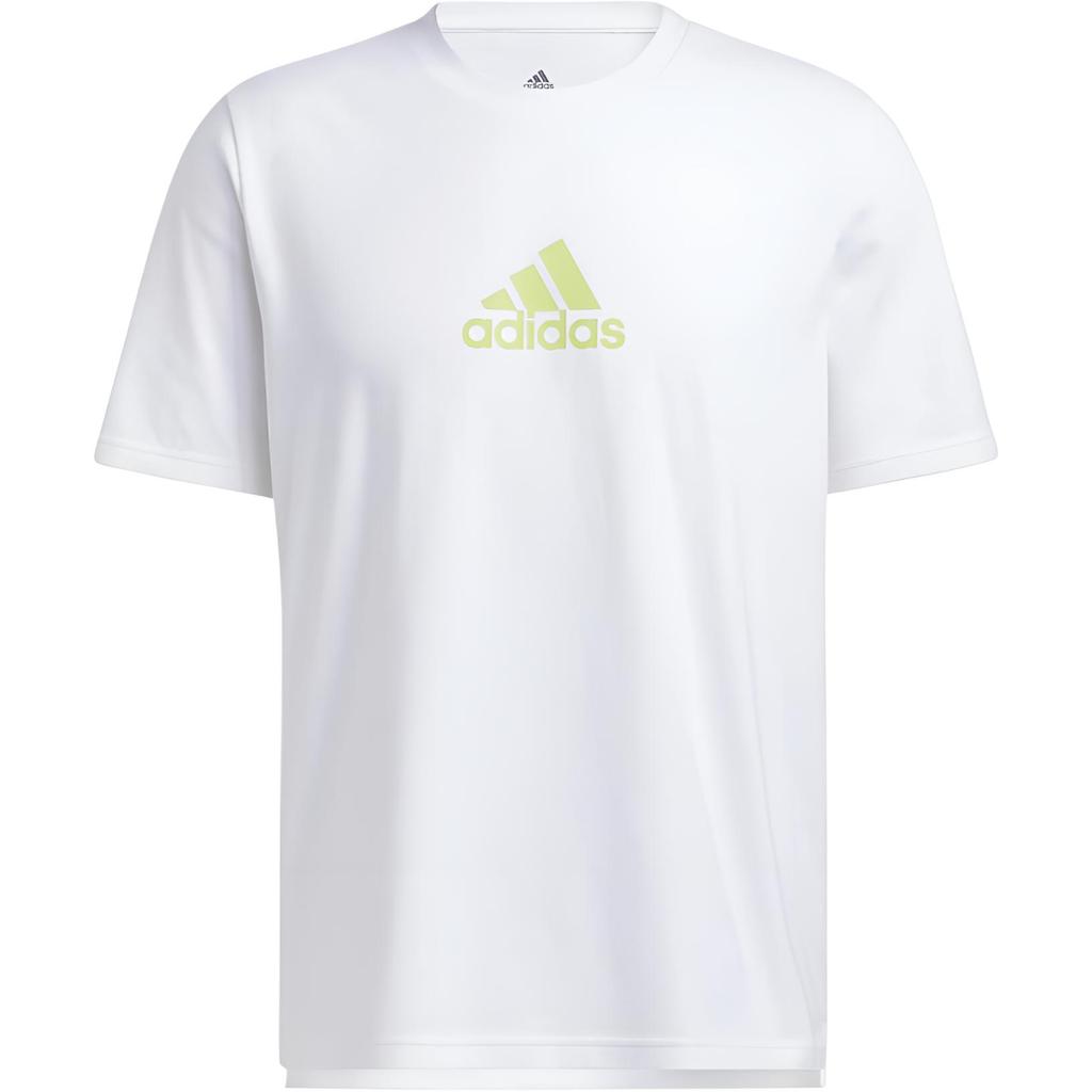 Adidas Casual Breathable Logo Sports Short Sleeve T-Shirt Men Tops White HE2314