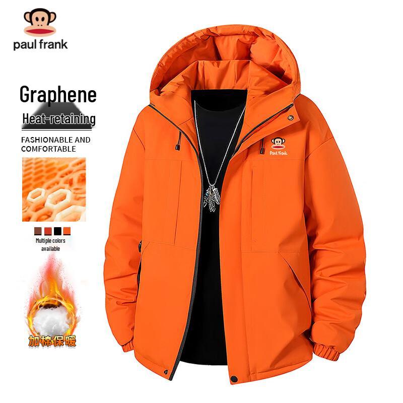 paul frank Męska zimowa pikowana kurtka z kapturem