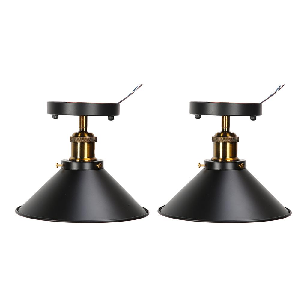 E27 Ceiling Light Industrial Black Wrought Iron Ceiling Lamp for Farm Kitchen Corridor 85?240V