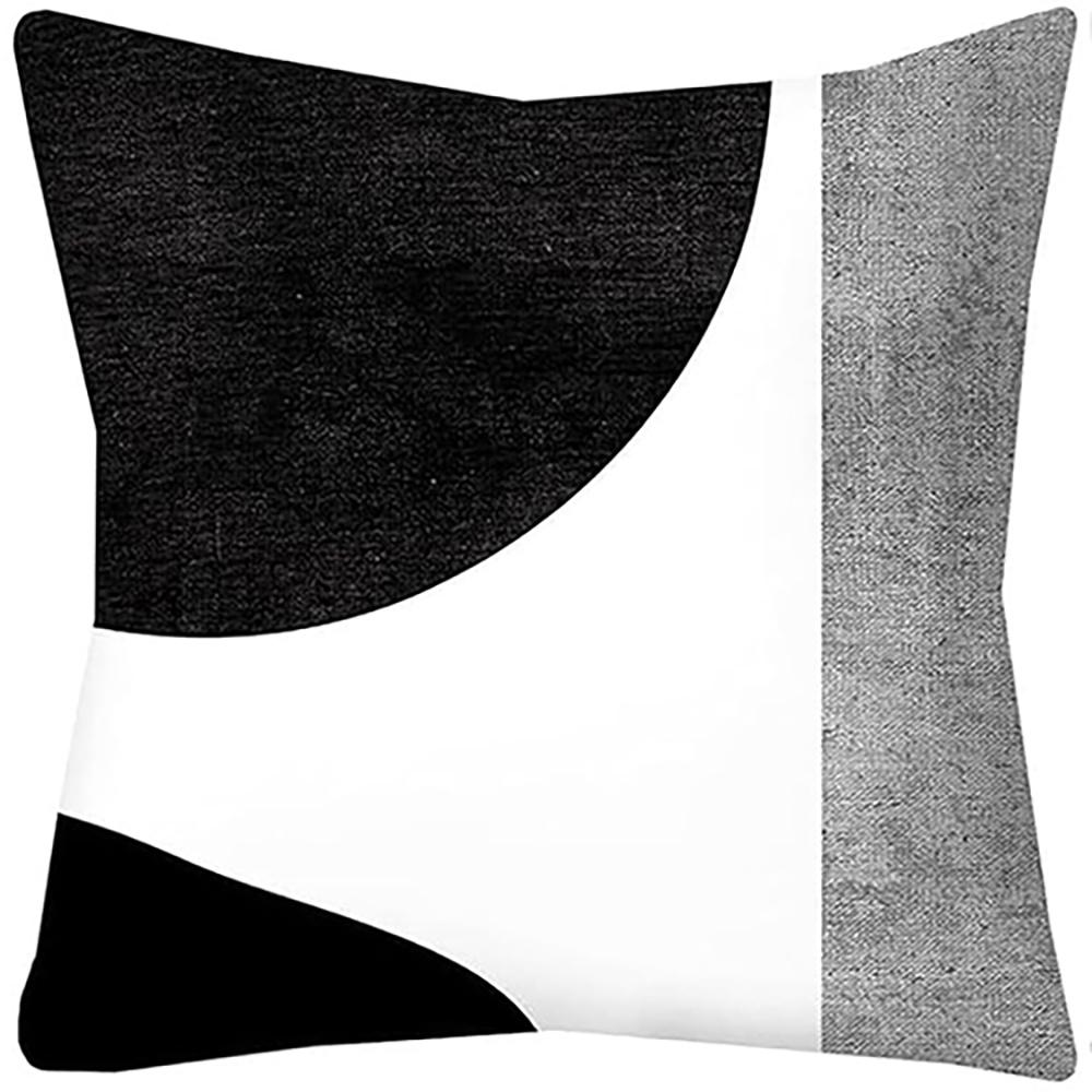 Modern Black and White Geometric Pattern Pillow Covers ,,sofa and Chair Cushion Covers, Home Bedroom Room Decoration
