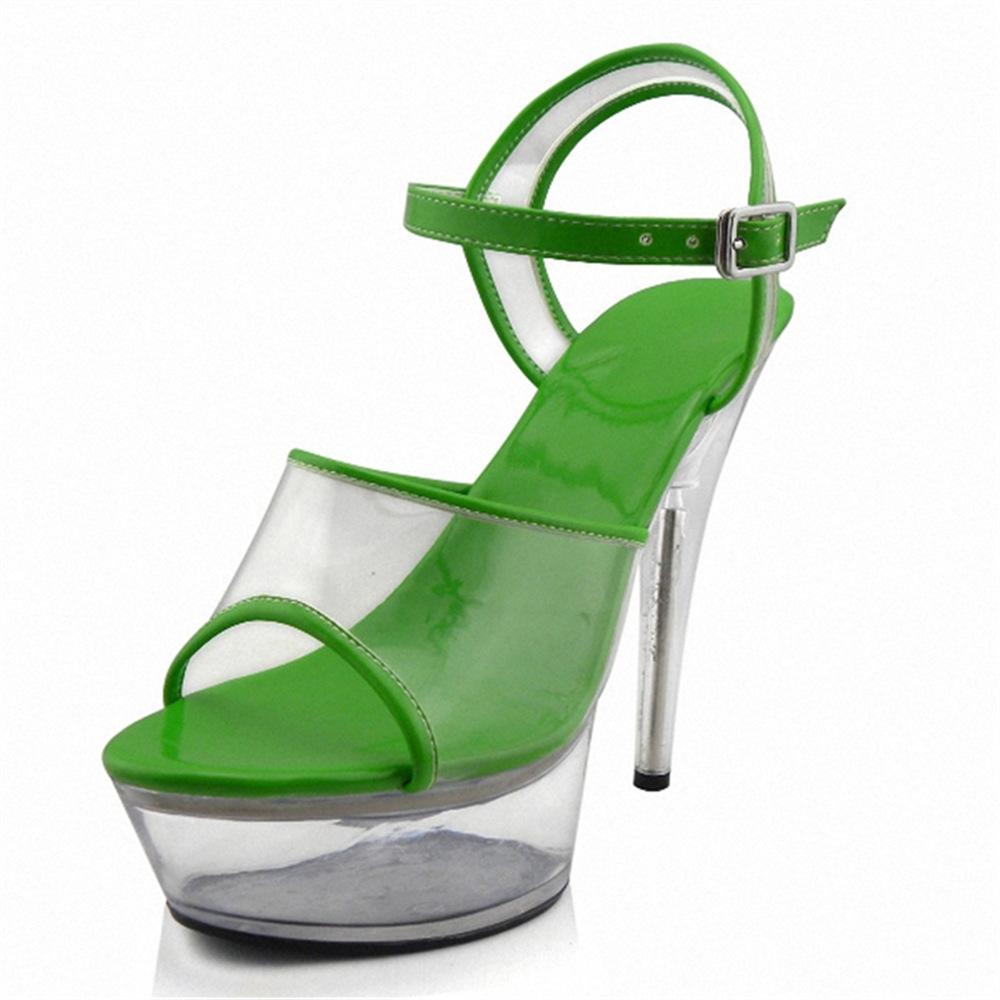 2025 summer new thin root fashion sandals fashionable versatile transparent sole fairy style roman high heel sandals