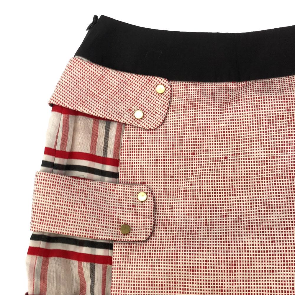 unused AKANE UTSUNOMIYA made in Japan Check Pattern Mimole length skirt Women Used