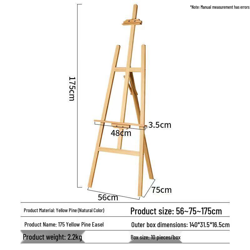 Adjustable Solid Wood Easel: Children's Art, Wedding Display, Sketch & Oil Painting Stand