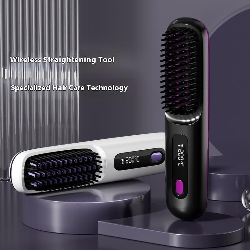 Hair Straightener Wireless Hair Straightener Negative Ion Hair Straightener Wireless Straight Roll Portable Straight Hair Curling Comb
