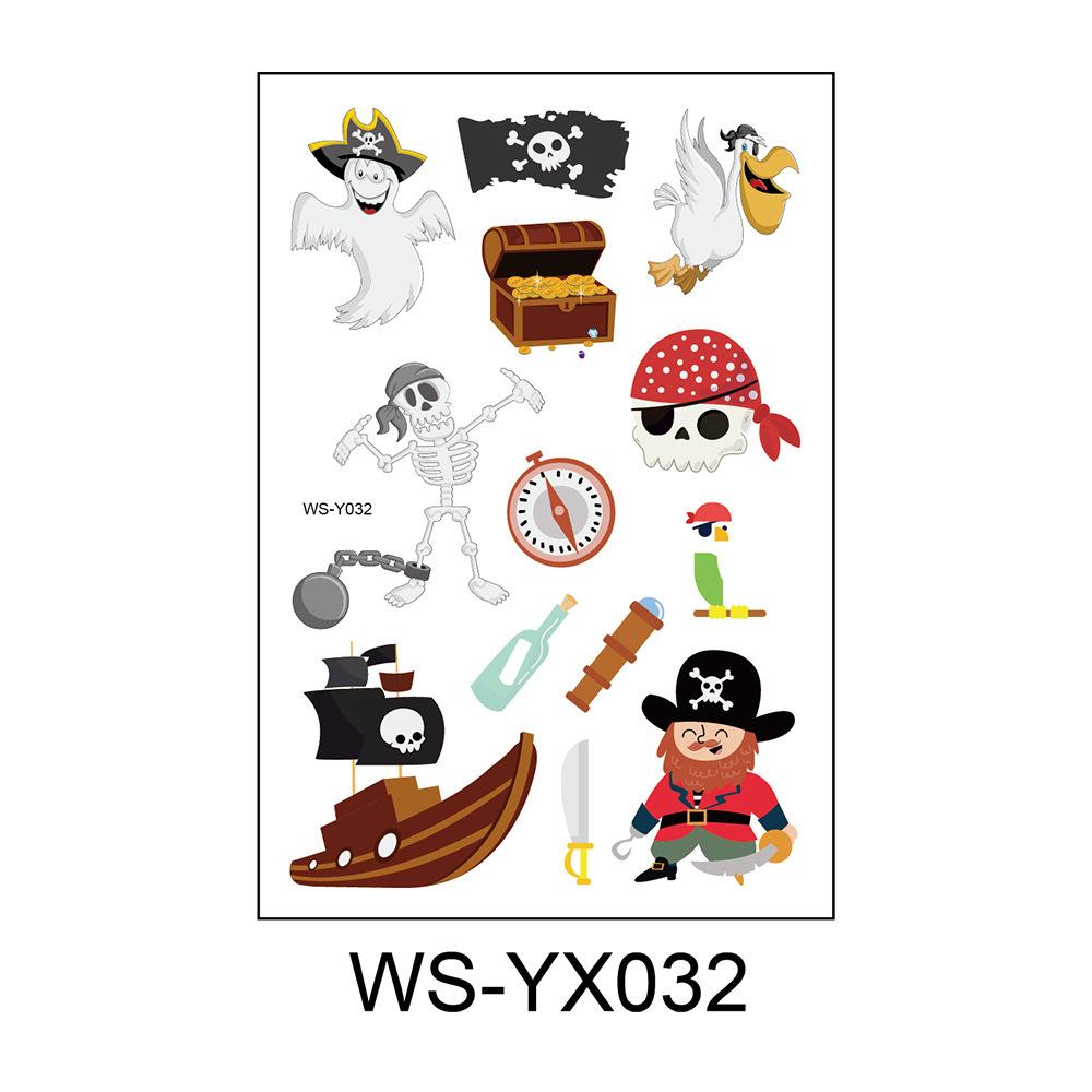 Cross Border Children's Cartoon Tattoo Stickers Space Dinosaur Boy Girl Cute Temporary Waterproof