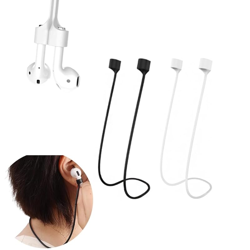 

[Solxion] wireless earphones (Set of 2) earphones strap Easy to put on and take off Fall prevention lightweight cable Convenient storage Loss