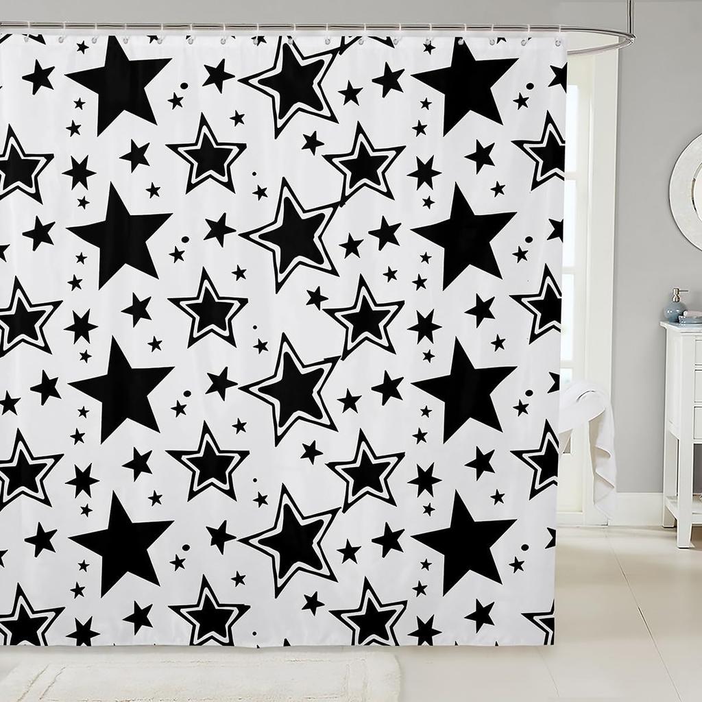 Cat Shower Curtain Japanese Style Bathroom Shower Curtain Sets for Kids Boys Girls Teens,Ocean Wave Fabric Shower Curtain