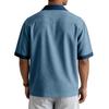 Men's Summer Casual Short-Sleeve Shirt With Collar And Multiple Pockets
