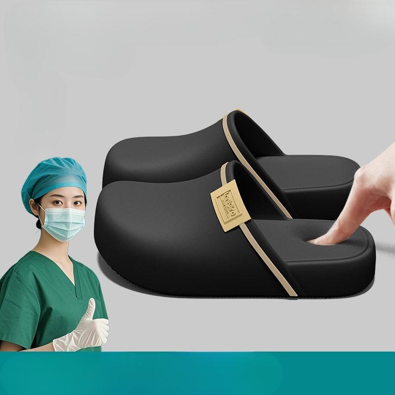 

Medical Shoes - Women s Shoes with Thick Soles and Anti-slip Properties - Half Slippers Fits 39-40 чорний