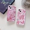 Silicone Case for Xiaomi Redmi Note 14 13 Samsung A56 A26 A36 Oppo A3 A5 Pro Tecno Spark 30C Funda Cartoon Butterfly Flowers Cover Soft TPU Bumper