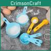 Five Plastic Piece Measuring Cup Set For Home Baking With Stylish Design Korean
