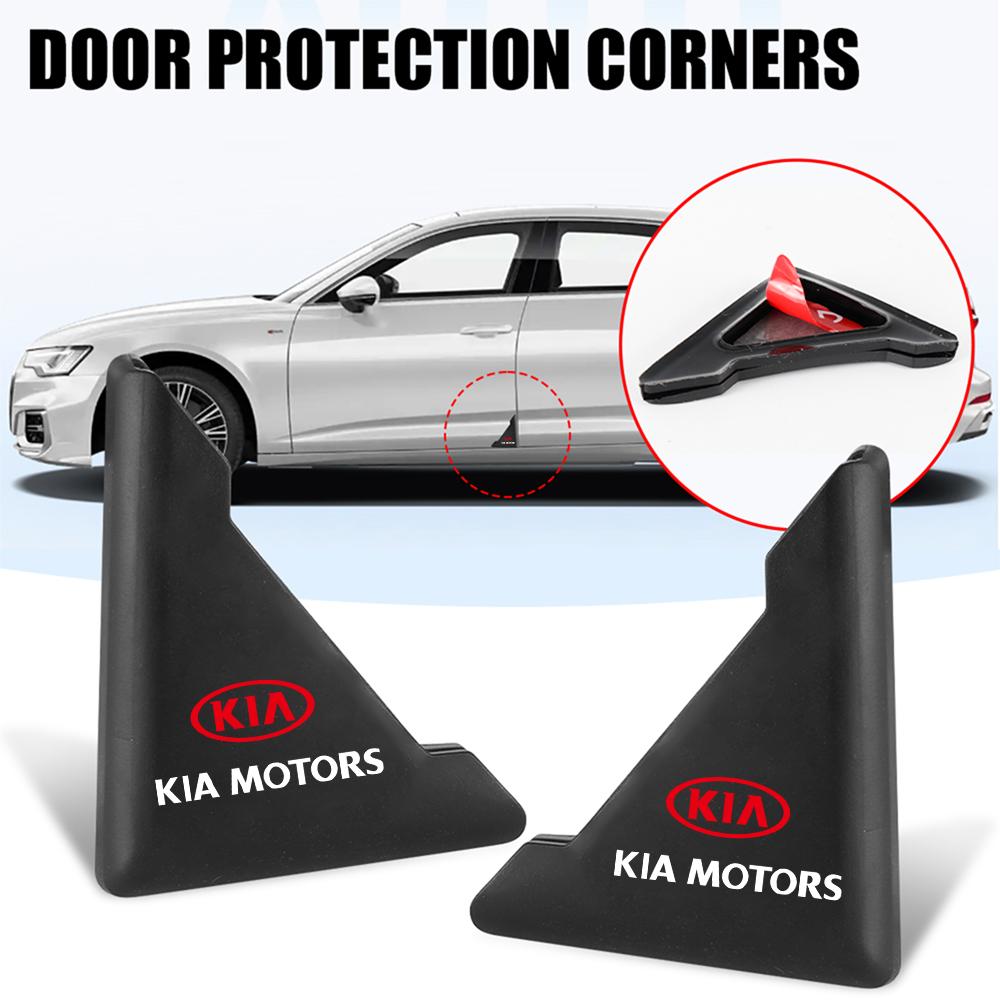 2Pcs Car Door Corner Anti-collision Covers Transparent Silicone Protector For KIA Sportage GT RIO Ceed Picanto Pegas Sorento KX3 Fxrp50