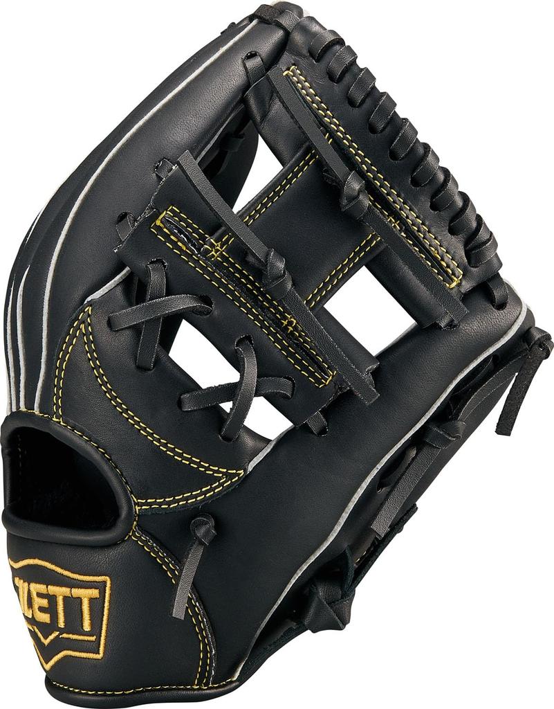ZETT Acrochatch Glove for Youth Black BJG772610 All-Around Baseball, Softball, Left-Handed Throw, (1900), Size SS,