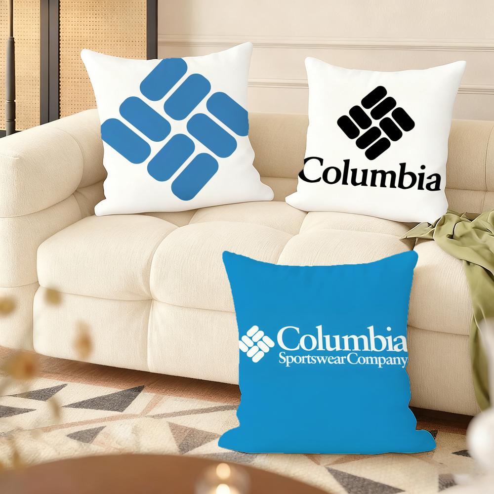 CColumbiaS Outdoor Brand Cushion Cover Natural Linen Organic Fabric DoubleSided Printing Couch Pillow Covers Home Decor