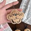 Cartoon Cockroach Plush Keychain Ornament - Cute DIY Bag Decoration with Beaded Chain
