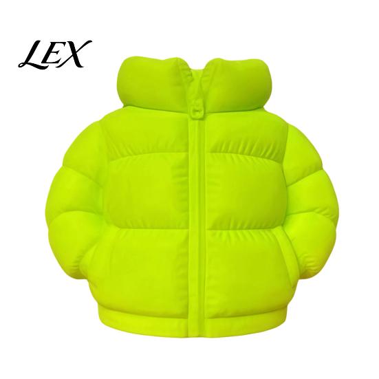 School Supplies Organizer Puffer Jacket Shaped Pen Cup, 3D Printed Desk Organizer, Creative Handmade Decor Coat Pencil Holder for Makeup Brushes, Home
