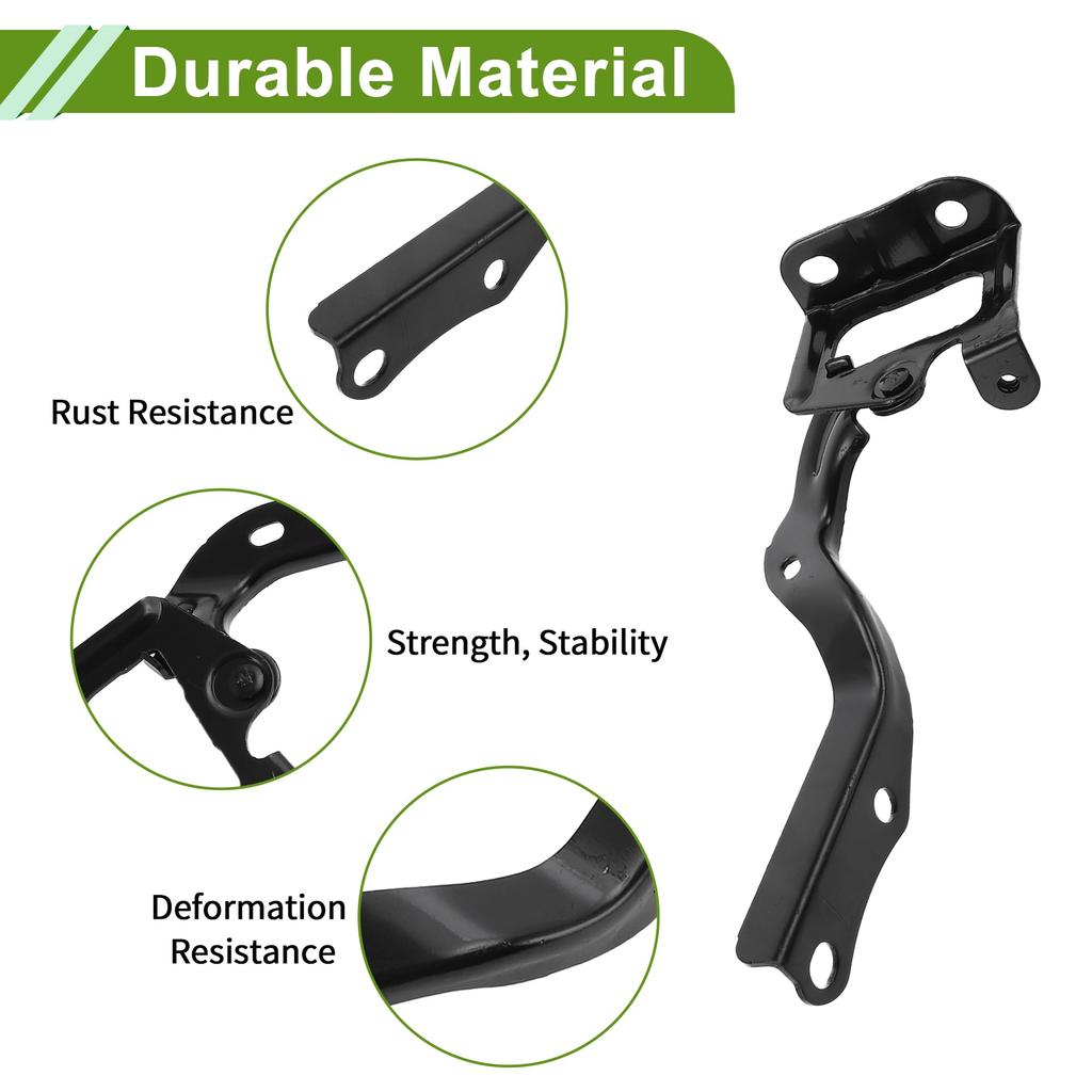 HOPESPANNER Hood Front Driver and Passenger Front Bonnet Bracket 1 Pair for Toyota Prius 53410470-70/53420470-70 Hinge, Side, Iron, 2010-2015