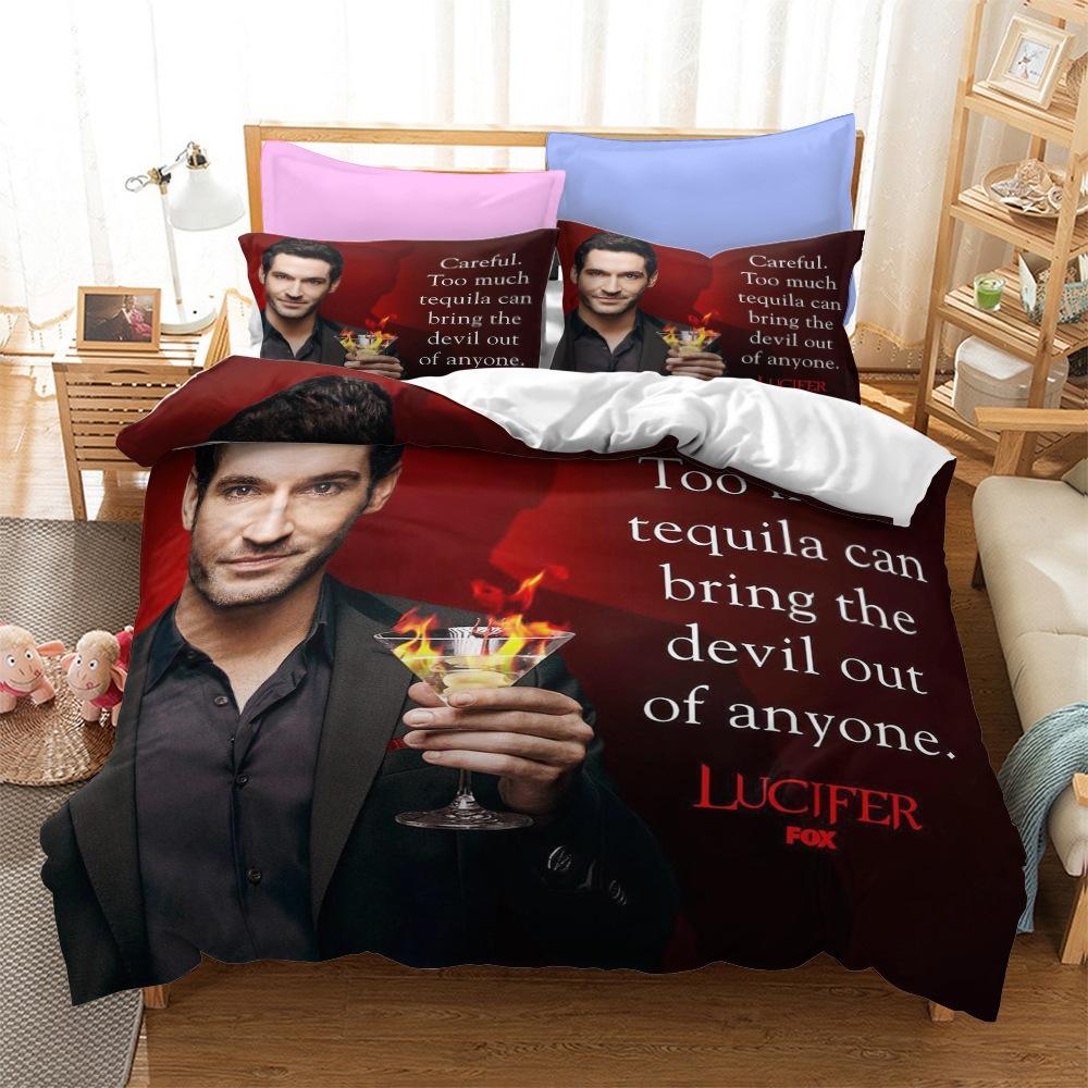 

Lucifer Series Bedding Three-Piece Eaby Home Textile Kit King259cmx228cm