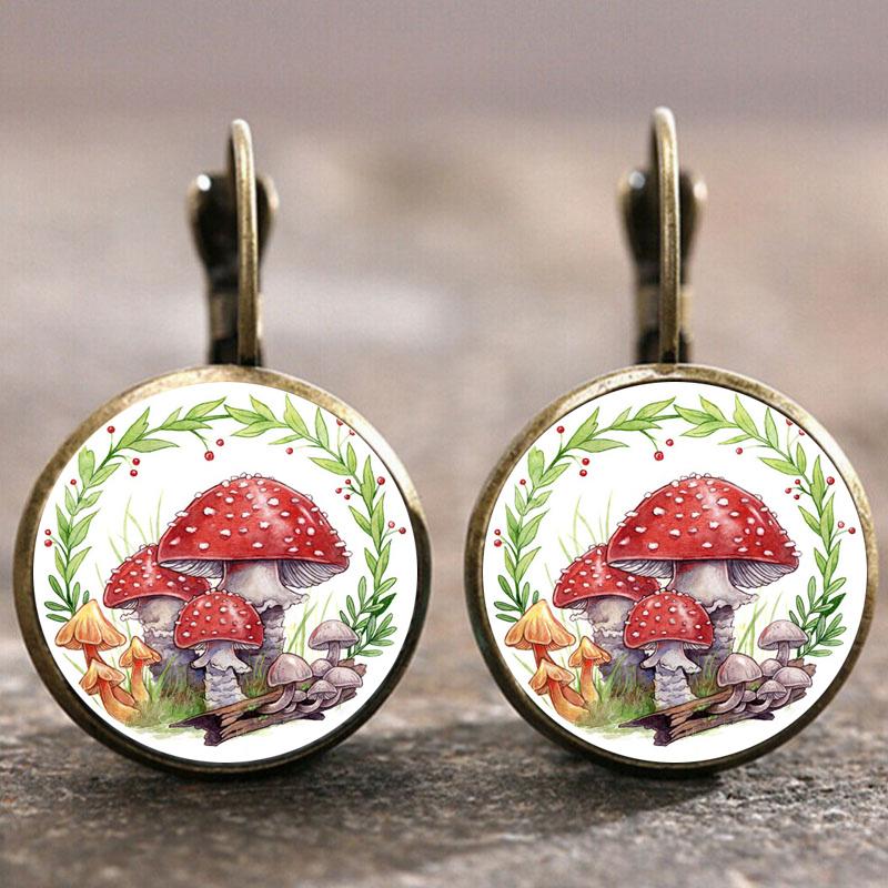 Fashion Earring Y2K Vintage Marigold Time Gem Flower Ear Buckle