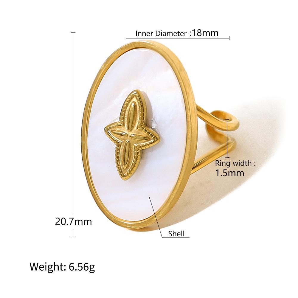 

Кольцо из нержавеющей стали для женщин Wind Mangxing Design Live, покрытое настоящим золотом, титановое стальное кольцо, не выцветает, улучшенное чувство