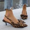 Fashion High Heel Sandals Summer 2025 New Pointed Toe Stiletto Black Sexy Bow Ladies Sandals Big Size Pointed End Slippers Shoe Woman
