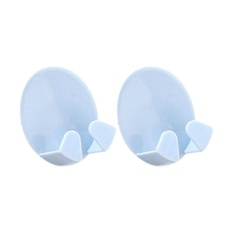 2pcs/Pack Random Color Home Office Wall Adhesive Plastic Power Plug Socket Holder Hanger Wall Storag LS