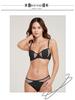 French Lace Push-Up Bra & Bunny Ears Underwear Set for Women - Enhances Large Busts, Summer Lingerie