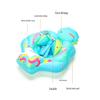 Sunshade Baby Inflatable Swim Seat with Raised Airbag and Anti-Rollover Design
