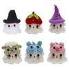 Knitted Wool Ghostly Dolls Cute Ghostly Dolls Charm,Soft Plush Keychains Pendants for Bags Key,Colorful Craft