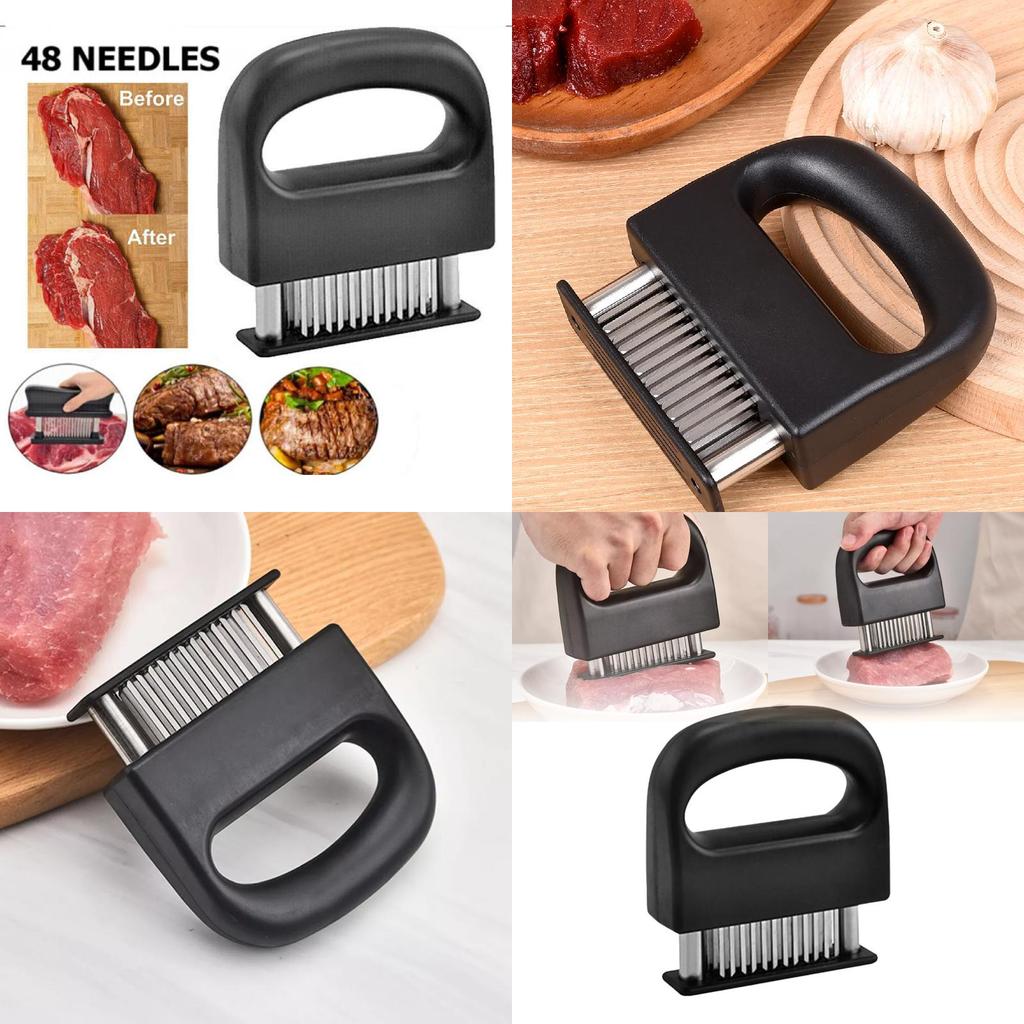 Nierdzewny zmiękczacz do mięsa z 48 ostrymi igłami idealny do steków do użytku kuchennego