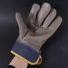 1 Pair Labor Protection Cowhide Welding Gloves Thickened Welder Gloves Leather  Work Gloves  Outdoor