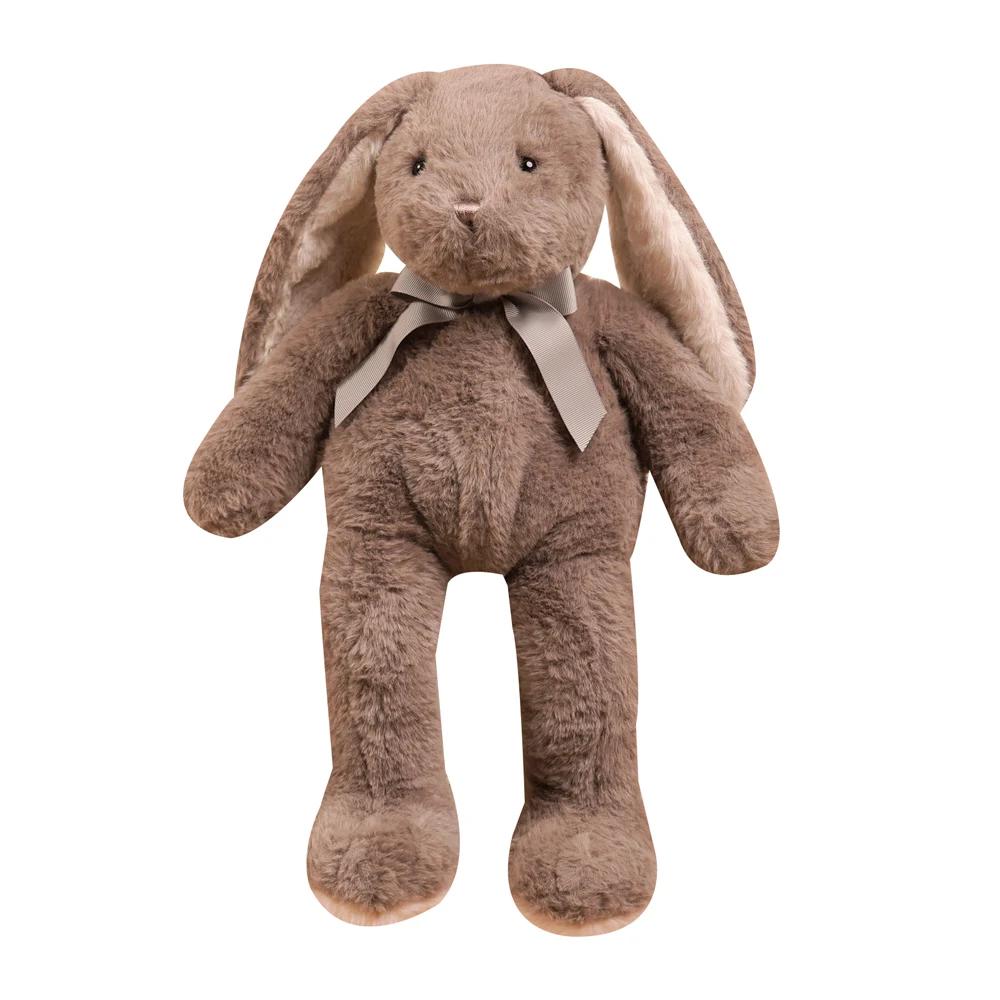 Easter Rabbit Plush Toys Soft Bunny Stuffed Animal Rabbit with Long Ear for Children Accompany Doll Birthday Gift Photo Props