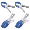 12Pcs Stainless Steel Hanger Spring Clamps with Plastic Handles Clothes Pins  Above Ground Pools