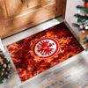 Eintracht Frankfurt Football Print Crystal Velvet Rug, Comfortable Water Absorbent Non Slip Indoor Floor Carpet